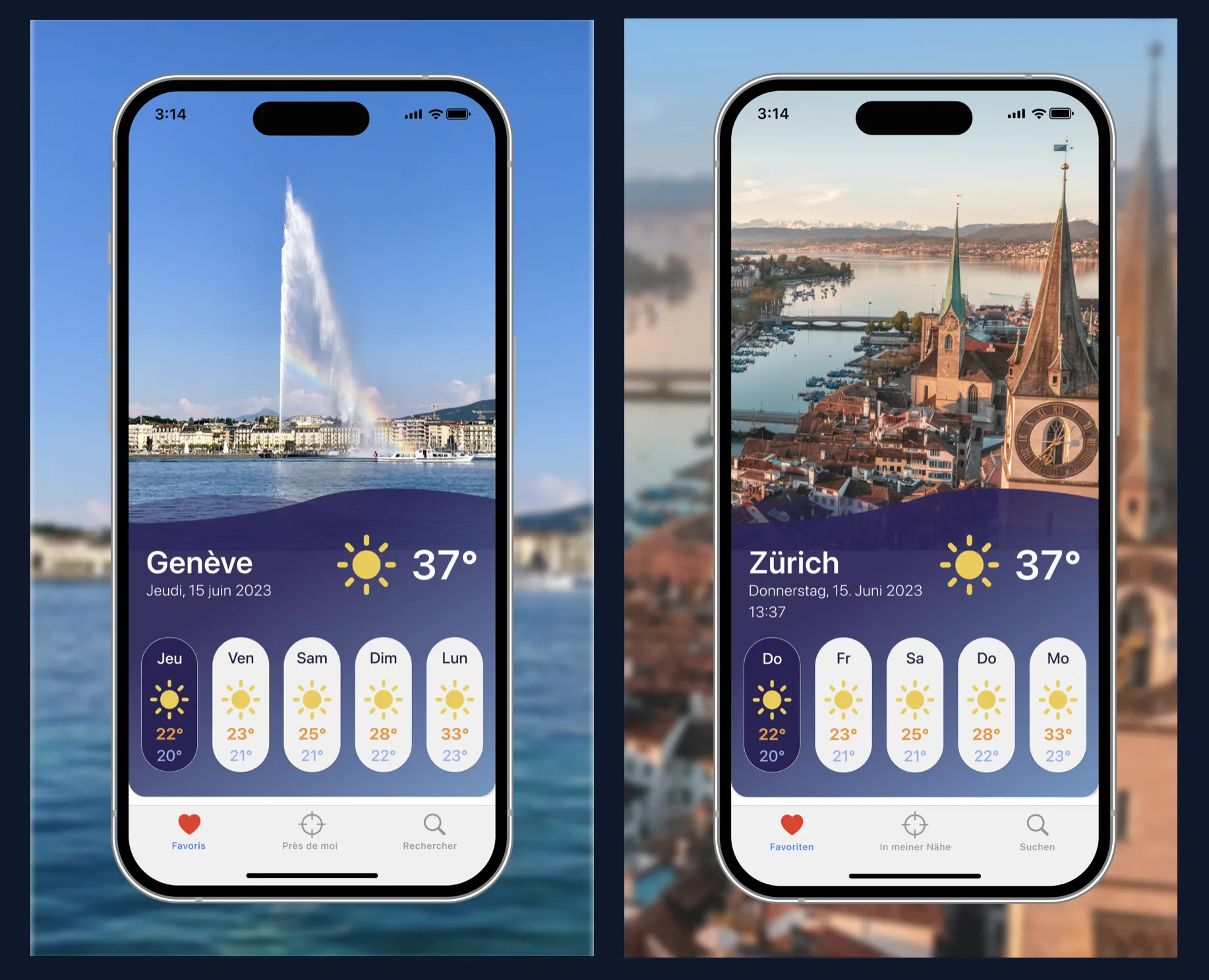 webcam en direct à Genève et Zürich MeteoCam